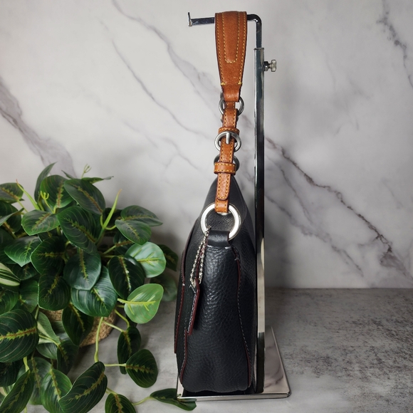 Coach Chelsea Black Pebbled Leather Shoulder Bag D04S-9378 - Picture 4 of 14